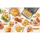 Friteuza cu aer cald retro (cuptor electric) cu prajitor de paine cuptor cu convectie de 12 l pentru casa