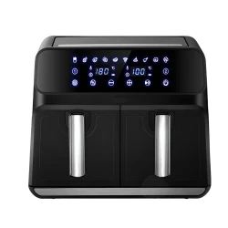 Friteuza Dubla Fara Ulei Air Fryer afisaj digital 10L capacitate