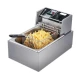 Friteuza Electrica Capacitate 6 litri din Inox Putere 2500W Uz Profesional sau Personal