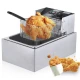 Friteuza Electrica Capacitate 6 litri din Inox Putere 2500W Uz Profesional sau Personal