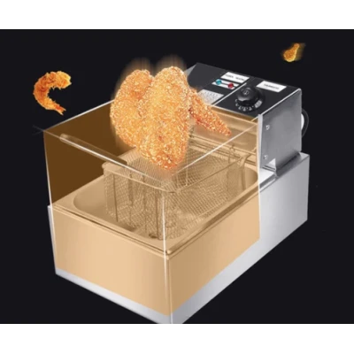 Friteuza Electrica Capacitate 6 litri din Inox Putere 2500W Uz Profesional sau Personal