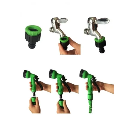 Furtun Extensibil Creponat 30m  verde 30m 100FT magic hose