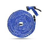 Furtun extensibil pentru gradina 15 m cu pistol de udat albastru