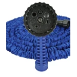 Furtun extensibil pentru gradina 15 m cu pistol de udat albastru