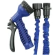 Furtun extensibil pentru gradina 15 m cu pistol de udat albastru