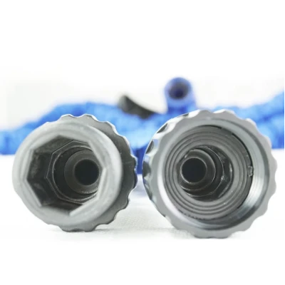 Furtun extensibil pentru gradina 15 m cu pistol de udat albastru