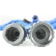 Furtun extensibil pentru gradina 15 m cu pistol de udat albastru