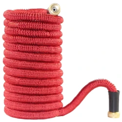 Furtun extensibil pentru gradina SUPER HOSE  50 FT = 15 m Rosu