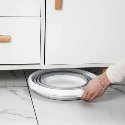Galeata pliabila din silicon si plastic 10 L