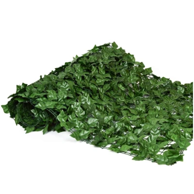 Gard 1m x 3m lungime cu frunze artificiale verde decoractiv