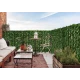 Gard 1m x 3m lungime cu frunze artificiale verde decoractiv
