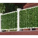 Gard 1m x 3m lungime cu frunze artificiale verde decoractiv