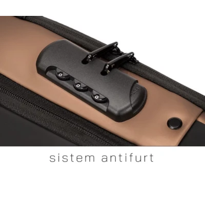 Geanta de umar barbati Crossbody cu buzunar antifurt impermeabila