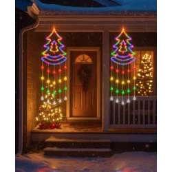 Ghirlanda luminoasa colorata tip BRAD lungime 160 cm cu 60LED alimentare la priza multicolor