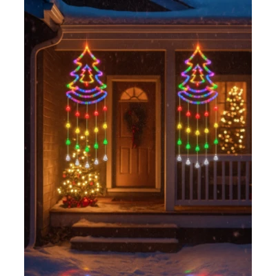 Ghirlanda luminoasa colorata tip BRAD lungime 160 cm cu 60LED alimentare la priza multicolor