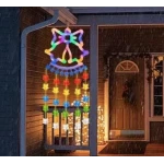 Ghirlanda luminoasa colorata tip CLOPOTEL lungime 160 cm cu 60LED alimentare la priza multicolor