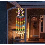 Ghirlanda luminoasa colorata tip FULG lungime 160 cm cu 60LED alimentare la priza multicolor