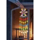 Ghirlanda luminoasa colorata tip FULG lungime 160 cm cu 60LED alimentare la priza multicolor