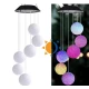 Ghirlanda solara ornamentala cu 6 globuri de cristal / Lampa solara - 6 Glob