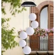 Ghirlanda solara ornamentala cu 6 globuri de cristal / Lampa solara - 6 Glob