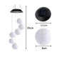 Ghirlanda solara ornamentala cu 6 globuri de cristal / Lampa solara - 6 Glob