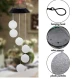 Ghirlanda solara ornamentala cu 6 globuri de cristal / Lampa solara - 6 Glob