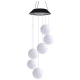 Ghirlanda solara ornamentala cu 6 globuri de cristal / Lampa solara - 6 Glob