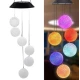 Ghirlanda solara ornamentala cu 6 globuri de cristal / Lampa solara - 6 Glob