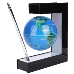 Glob pamantesc magnetic plutitor cu iluminare LED si PIX