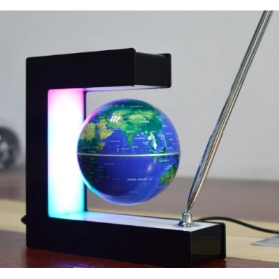Glob pamantesc magnetic plutitor cu iluminare LED si PIX