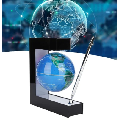 Glob pamantesc magnetic plutitor cu iluminare LED si PIX