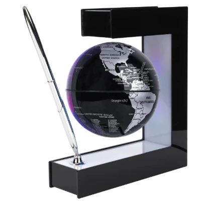 Glob pamantesc magnetic plutitor cu iluminare LED si PIX
