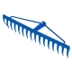 Grebla metal cu 16 dinti albastra MX339