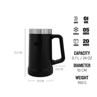 Halba stil cana cu maner AO 78105 capacitate 750 ml