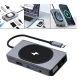 Hub cu 9 porturi diferite Q HU666 si incarcare wireless