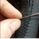 Husa volan Neagra cu ac si ata imitatie piele