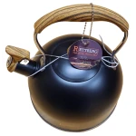 Ibric Ceai RE-9236 Negru 2.5L cu Maner Lemn