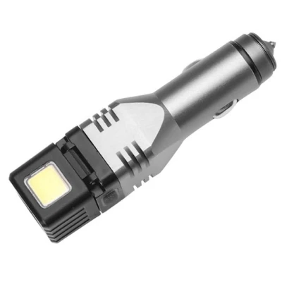 Incarcator auto 3 in 1, USB, magnet, lanterna COB