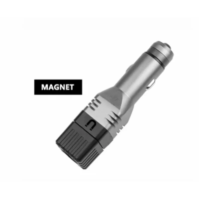 Incarcator auto 3 in 1, USB, magnet, lanterna COB