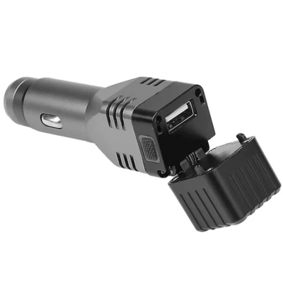 Incarcator auto 3 in 1, USB, magnet, lanterna COB