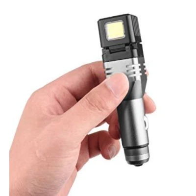 Incarcator auto 3 in 1, USB, magnet, lanterna COB