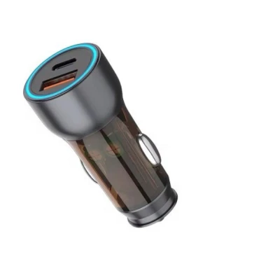 Incarcator auto QCD712 putere 53W 1 USB A  + 1 USB C