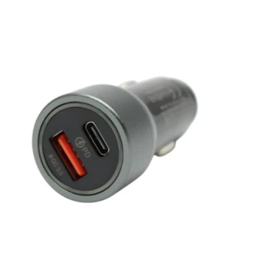 Incarcator auto QCD712 putere 53W 1 USB A  + 1 USB C