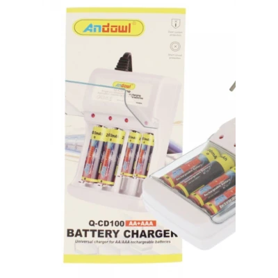 Incarcator baterii cu 4 sloturi Andowl Q CD100