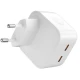 Incarcator compact cu doua porturi USB-C 35W USB C