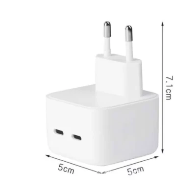Incarcator compact cu doua porturi USB-C 35W USB C