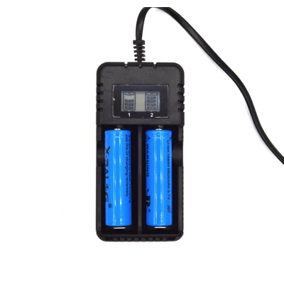 Incarcator cu display HD 8991B cu 2 porturi pentru acumulatori alimentare USB 5V