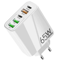 Incarcator priza 65W cu 3 porturi USB 2 porturi PD/Type C incarcare rapida