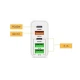 Incarcator priza 65W cu 3 porturi USB 2 porturi PD/Type C incarcare rapida