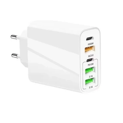 Incarcator priza 65W cu 3 porturi USB 2 porturi PD/Type C incarcare rapida